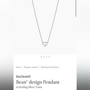 Tiffany Bean Necklace NWT